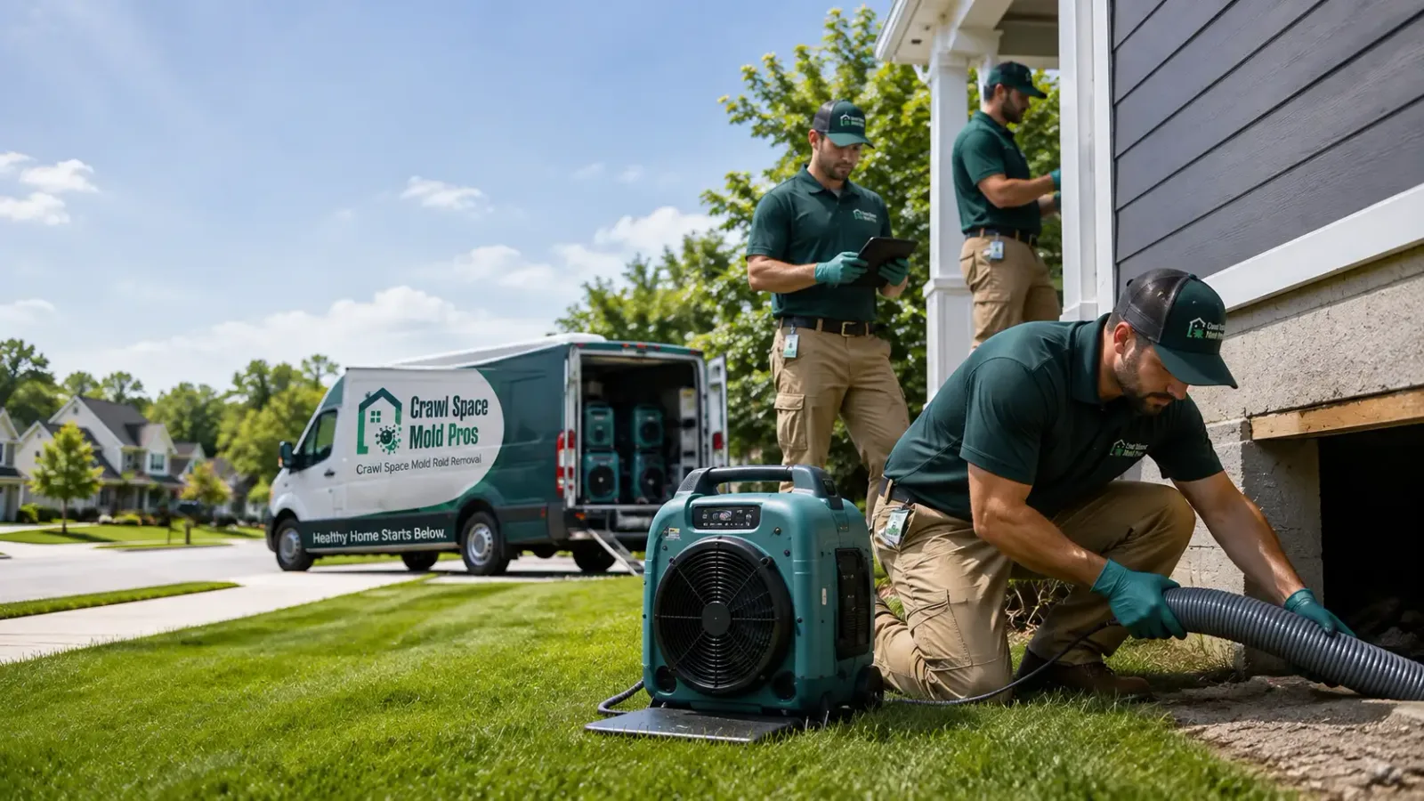Crawl Space Mold Removal in Groton, MA